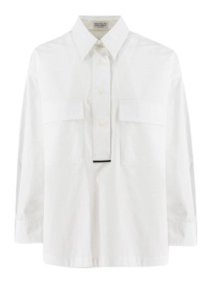 BRUNELLO CUCINELLI: シャツ - シャツ - 白