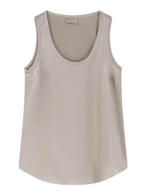 BRUNELLO CUCINELLI: Tops & Tank tops - Top In Seta Stretch