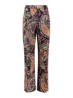 ETRO: pantaloni casual - Pantaloni In Tessuto Multicolore