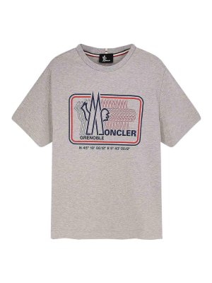 MONCLER: t-shirts - T-Shirt In Misto Cotone