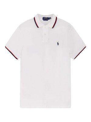 POLO RALPH LAUREN: polo shirts - Cotton polo shirt with contrasting profiles