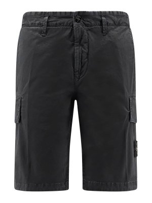 STONE ISLAND: Trousers Shorts - Bermuda shorts in organic cotton