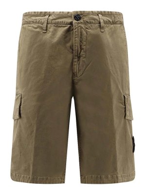 STONE ISLAND: Trousers Shorts - Bermuda shorts in organic cotton