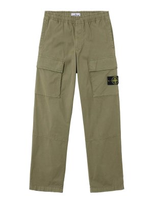 STONE ISLAND: Pantalons casual - Pantalons Décontractés - Vert