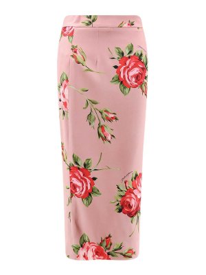 DOLCE & GABBANA: ロングシャツ - ロングスカート - ピンク