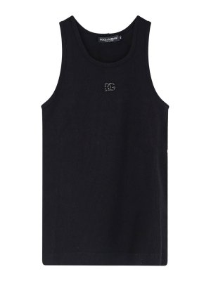 DOLCE & GABBANA: Tops & Tank tops - Ribbed Cotton Top