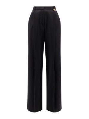 ELISABETTA FRANCHI: カジュアルトラウザー - カジュアルパンツ - 黒