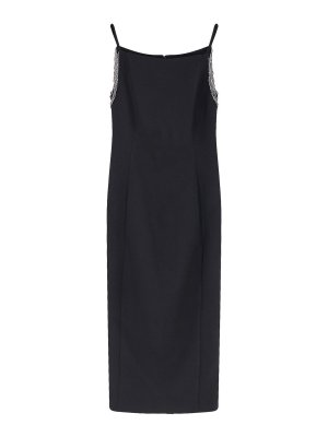 Pinko: abiti al ginocchio - Vestito Bergamotto Con Dettagli Gioiello