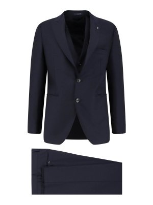 TAGLIATORE: gilet - Vestito In Lana Vergine Con Gilet