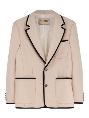VALENTINO GARAVANI: Vestes de cost.mes
 - Blazer - Crème