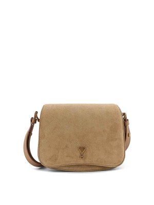 AMI PARIS: ショルダーバッグ - ショルダーバッグ - ブラウン