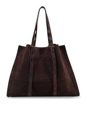 MINOBOSSI: Bolsos de hombro - Bolsa De Hombro - Marrón Oscuro