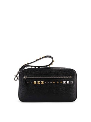 VALENTINO GARAVANI: clutches - Leather clutch bag