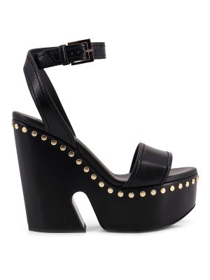 GIVENCHY: sandals - Leather Sandals With Studs