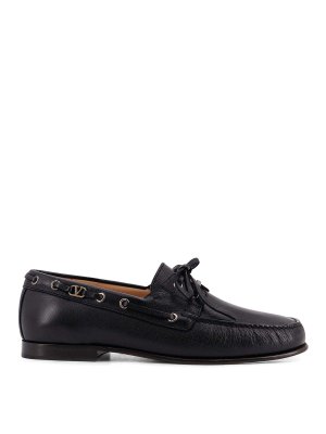 VALENTINO GARAVANI: Mocassins & Chaussures bateau - Mocassins - Noir