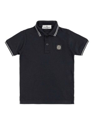 Stone Island Junior: ポロシャツ - ポロシャツ - ダークブルー