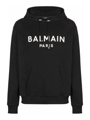 Balmain: Felpe e maglie - Felpa con cappuccio classica Ls