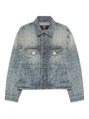 Balmain: giacche denim - Giacca di jeans