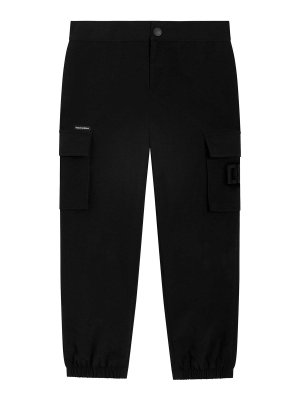 Dolce & Gabbana Jr: Pantalons casual - Pantalons Décontractés - Noir