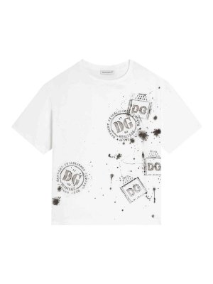 Dolce & Gabbana Jr: T-shirts - T-Shirt - Weiß