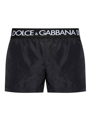 DOLCE & GABBANA: 水着 - スイムショーツ/スイムトランクス - 黒