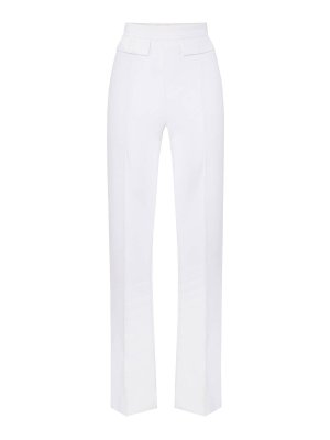 ELISABETTA FRANCHI: カジュアルトラウザー - カジュアルパンツ - クリーム