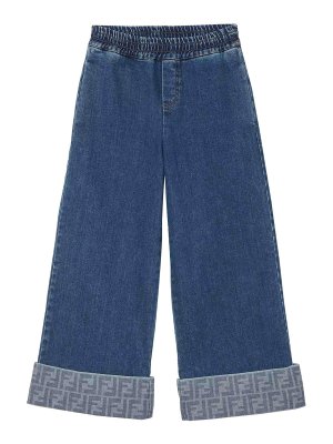 Fendi Jr: straight leg jeans - Pantalone Denim
