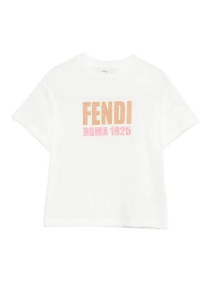 Fendi Jr: T-shirts - T-Shirt - Weiß