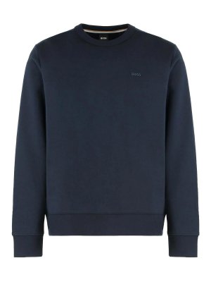 Hugo Boss: Sudaderas y suéteres - Sudadera - Azul Oscuro