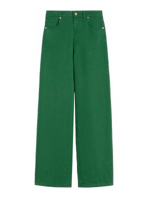 S MAX MARA: カジュアルトラウザー - カジュアルパンツ - クリーム