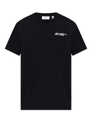 OFF-WHITE: t-shirts - Off Logo S/S Slim Tee