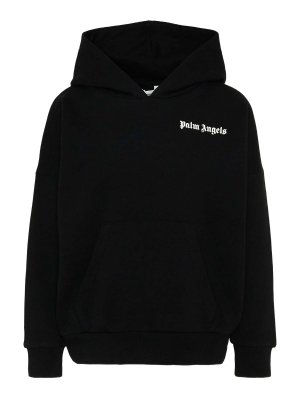 Palm Angels: Sweatshirts & Sweaters - Overlogo Oversize Fit Hoodie