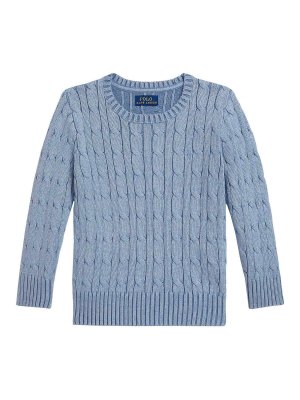 POLO RALPH LAUREN: クルーネック - クルーネック - ブルー