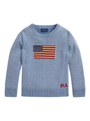 POLO RALPH LAUREN: クルーネック - クルーネック - ブルー