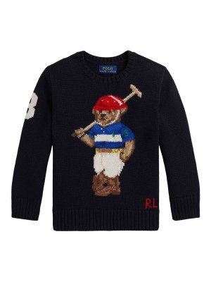 POLO RALPH LAUREN: クルーネック - クルーネック - ダークブルー