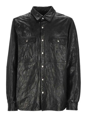 RICK OWENS: blazers - Leather Jacket