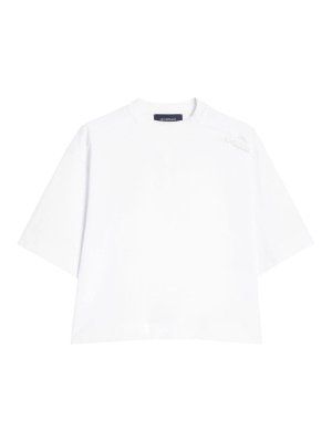 SPORTMAX: T-shirts - T-Shirt - Weiß