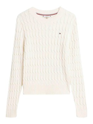 TOMMY HILFIGER: Pull col rond - Pull Col Rond - Marron