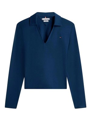 TOMMY HILFIGER: Polos  - Polo - Bleu Foncé