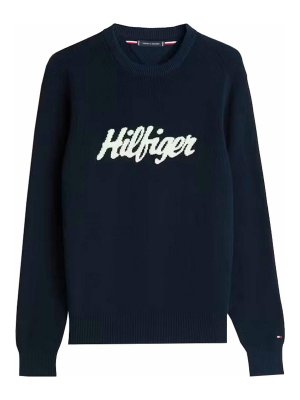 TOMMY HILFIGER: スウェット＆セーター - スウェットシャツ/セーター - ダークブルー