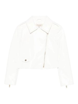 TWINSET: leather jacket - Leather jacket