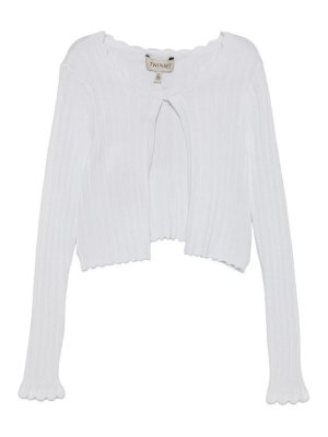TWINSET: cardigans - Cardigan Corto In Maglia