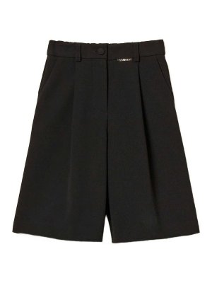 TWINSET: Trousers Shorts - Bermuda shorts in crepe