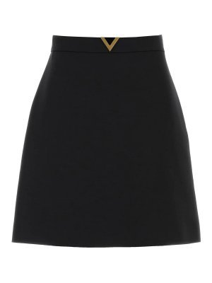 VALENTINO GARAVANI: ニーレングススカート＆ミディ丈 - 膝丈/ミディスカート - 黒