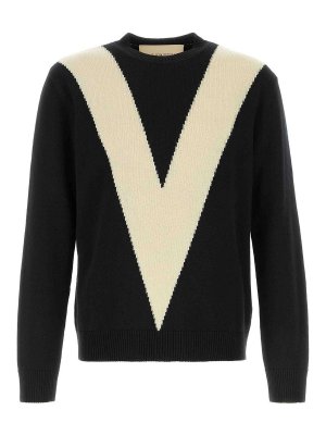 VALENTINO GARAVANI: クルーネック - クルーネック - 黒