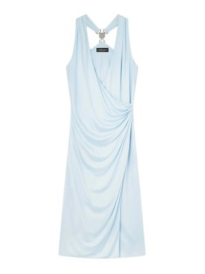 VERSACE: Knielange Kleider - Knielanges Kleid - Blau