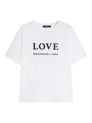 WEEKEND MAX MARA: T-shirts - T-Shirt - Creme