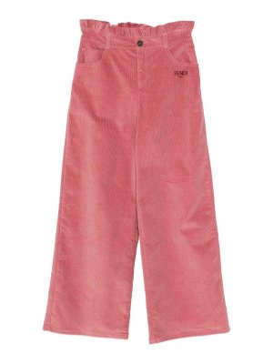 Fendi Jr: カジュアルトラウザー - カジュアルパンツ - ヌードカラー