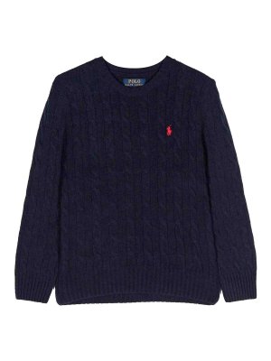 POLO RALPH LAUREN: Suéteres con cuello pico - Suéter Cuello Redondo - Azul Oscuro