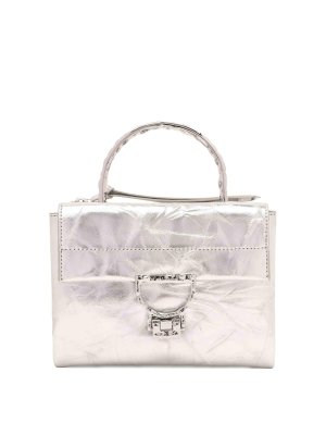COCCINELLE: トートバッグ - トートバッグ - 銀